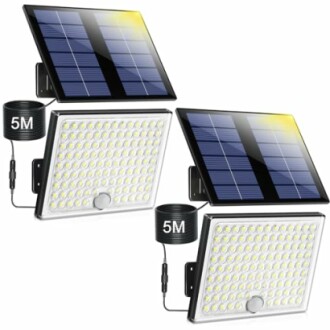 Solarlampen für Außen mit Bewegungsmelder - Effiziente und energiesparende Beleuchtung für Garten und Garage